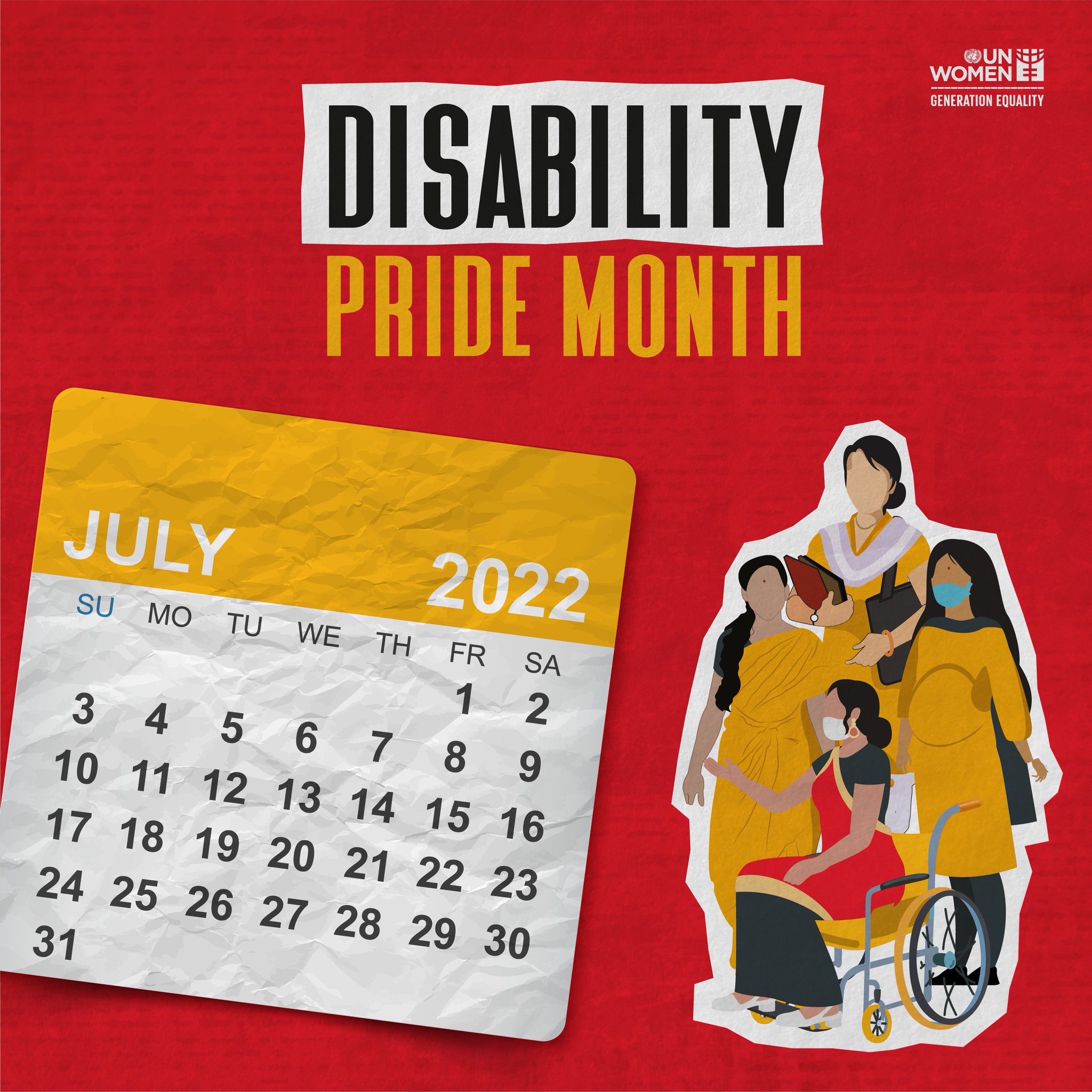 UN Women India on Twitter "July is Disability Pride Month! A month to
