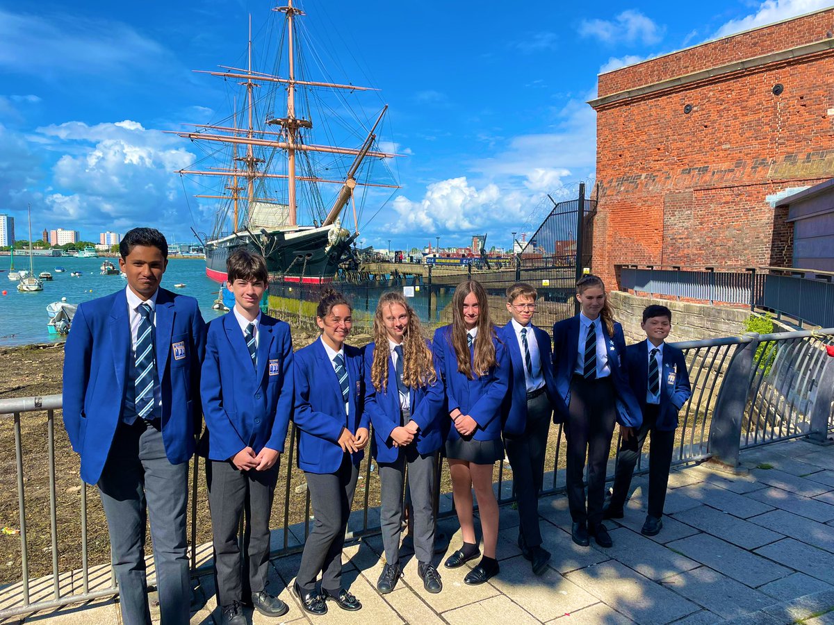 Aaaand we’ve arrived. <a href="/cams_hill/">CamsHillSchool</a> <a href="/MaryRoseMuseum/">The Mary Rose</a>