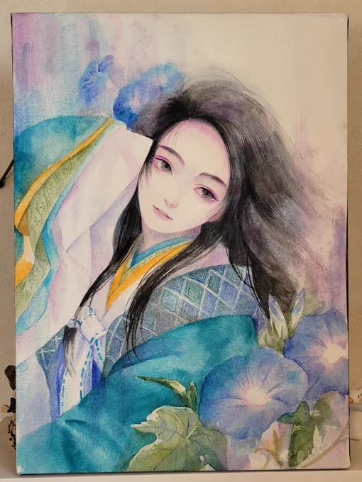 藍姫
思ひつつ寝ればや人の見えつらむ
夢と知りせば 覚めざらましを
(新古今和歌集:小野小町)

 #イラスト  #透明水彩   #美人画 