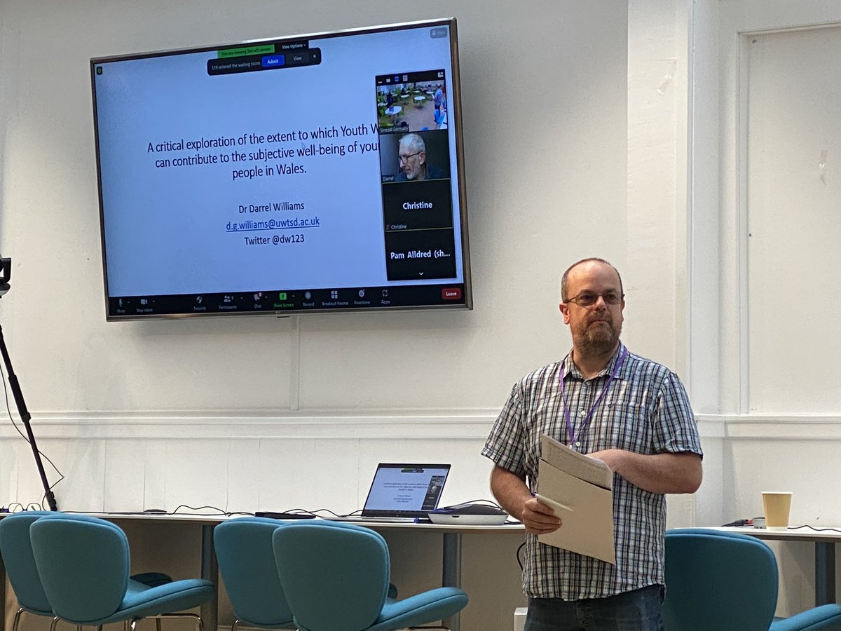 Dr Frances Howard (@fhowardng) on Twitter photo Day 3 #TAGAC2022 <a href="/TAGPALYCW/">Association of Lecturers in Youth & Community Work</a> <a href="/SimCrWilliams/">Simon Williams</a> introduces our keynote: Youth Work and subjective well-being from <a href="/dw123/">Dr Darrel Williams 💙🐐</a> #youthwork #wellbeing Day 3 #TAGAC2022 <a href="/TAGPALYCW/">Association of Lecturers in Youth & Community Work</a> <a href="/SimCrWilliams/">Simon Williams</a> introduces our keynote: Youth Work and subjective well-being from <a href="/dw123/">Dr Darrel Williams 💙🐐</a> #youthwork #wellbeing