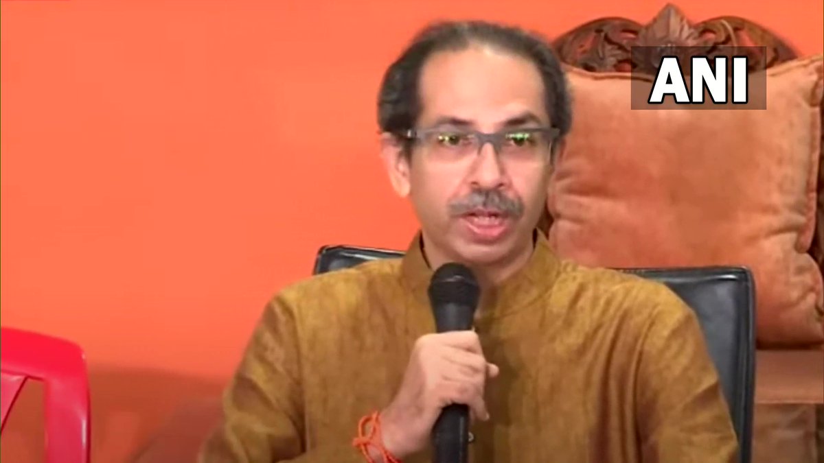 ANI's tweet photo. About what happened yesterday, I had told Amit Shah earlier as well that there should be a Shiv Sena CM for 2.5 years (during Shiv Sena-BJP alliance). Had they done this earlier, there would've been no Maha Vikas Aghadi: Shiv Sena leader and former Maharashtra CM Uddhav Thackeray https://t.co/dFFrJ6qcyN