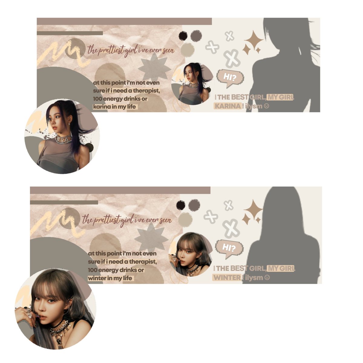 czalestial's tweet image. help rt kak, please 🥺

hallo kak ada yang mau layout karina, winter, sama giselle?? ini free ya kak!! free dari kakak baik @.asterly__ 
syaratnya rt sama doain buat kita semua agar semuanya berjalan lancar dan baik-baik saja!!
ini untuk 3 pemenang ya kk

please masuk #zonauang