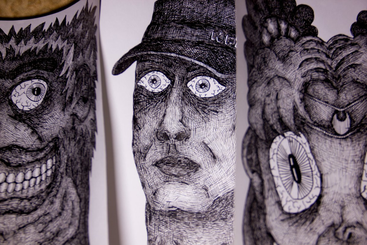 Jerry18Mouse's tweet photo. My first drop on @opensea . The collection is called Ink Heads. Each NFT is hand-drawn.
I used pen, ink and paper. There will be a total of 100 NFTs on display. There will be a new drop every week. Each NFT is unique (1/1) https://t.co/SET1kymTa9
#OpenSea #nftart #rarenft #ink https://t.co/MtCUdVI6Pr