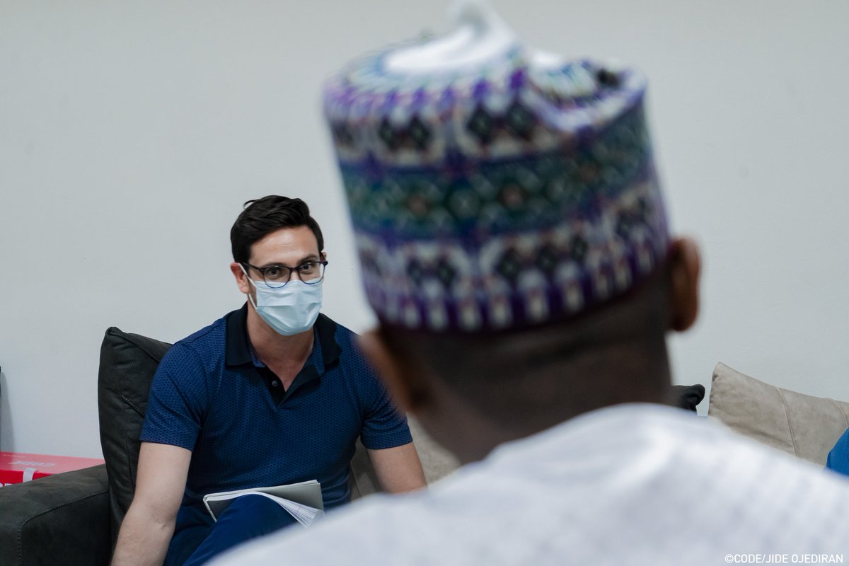 HamzyCODE's tweet photo. Pleased to have played host to Christopher O'Connor at CODE during his time in Nigeria. Chris works with our partner @NEDemocracy currently providing support to #Nigeria Subnational Legislative Arms through @OpenParlyNG in Yobe, Oyo &amp; Kwara states respectively #OpenParley https://t.co/glh7rGFPpJ
