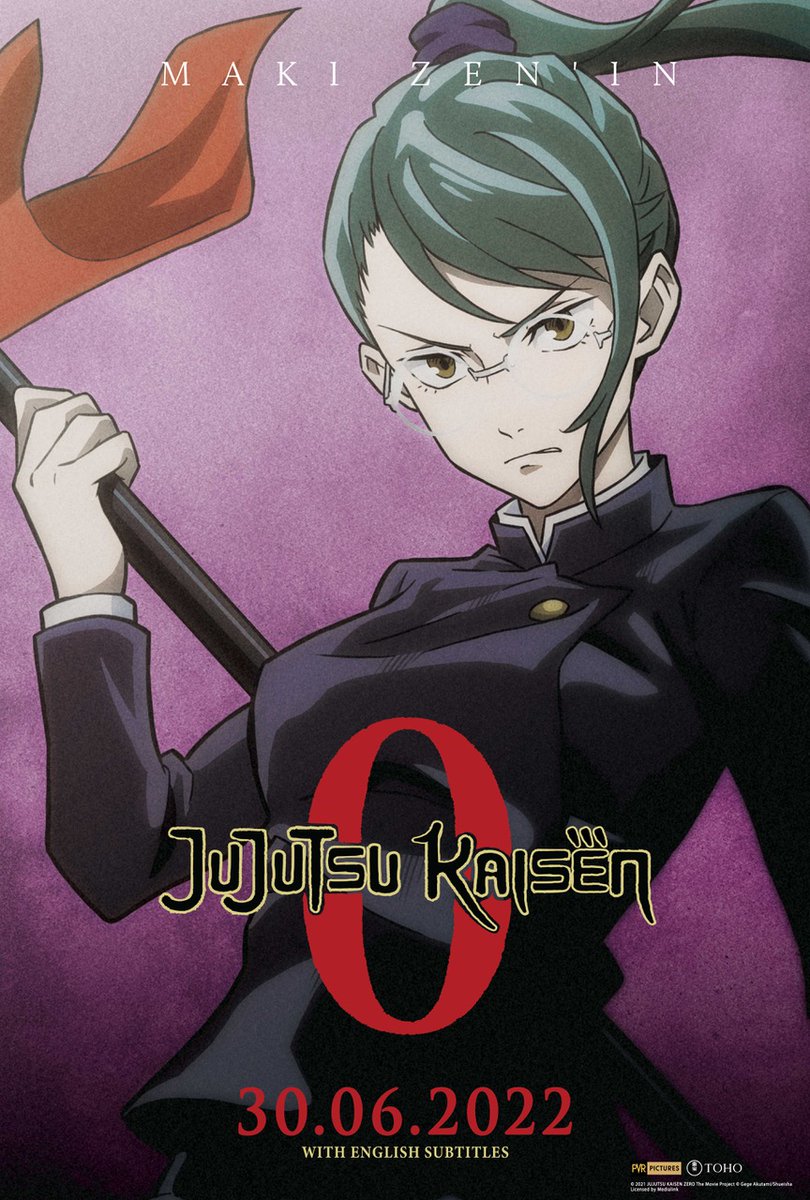 PicturesPVR's tweet photo. The rebellious Maki Zen'in is all set to prove herself and her sorcerer abilities in Jujutsu Kaisen 0: The Movie! 
Now screening in cinemas across India!

Booking Links:
PVR - https://t.co/cptiLzhr93
Paytm - https://t.co/kKZVgJCe2J
BMS - https://t.co/mCgULOelfL https://t.co/bwNw0TFBAy