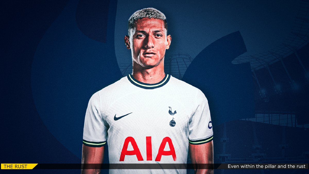 TheRustEdition's tweet photo. #Tottenham have completed the signing of #Everton forward #Richarlison in a deal worth £60m | #Brazilian signing a five-year contract | #ForRust https://t.co/pynNzkR9PZ