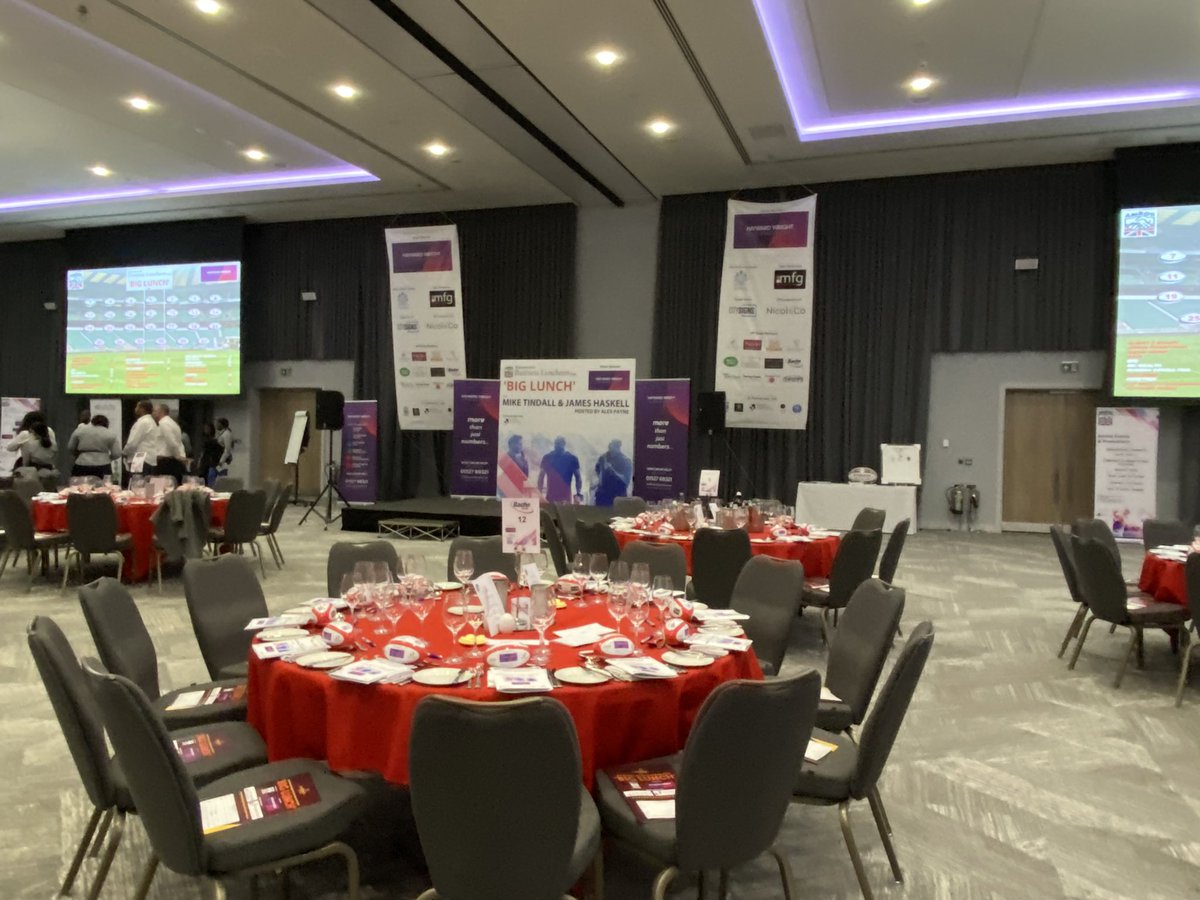 AmrosEvents's tweet image. We are all prepared &amp;amp; ready to welcome our guests ahead of the ‘Big Lunch’ with @miketindall13 &amp;amp; @jameshaskell hosted by @AlexPayneTV. Thank you to our sponsors @HaywardWright supporting the afternoon raising funds for @Hambofoundation &amp;amp; @SpoonWorcs