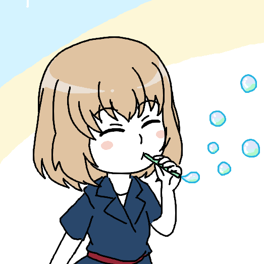 押田(ガルパン) 「6月の顔(謎の継続シリーズはお休み) ・月刊押田くん (ClipStudio) 」|えむけーのイラスト