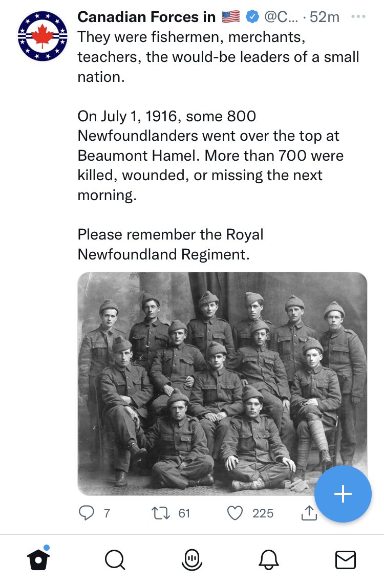 bg_callahan's tweet photo. @DefenceHQ @hmsprotector @rafredarrows @NationalDefence Don’t forget, it’s also Memorial Day in Newfoundland and Labrador https://t.co/mudKbIk9x6