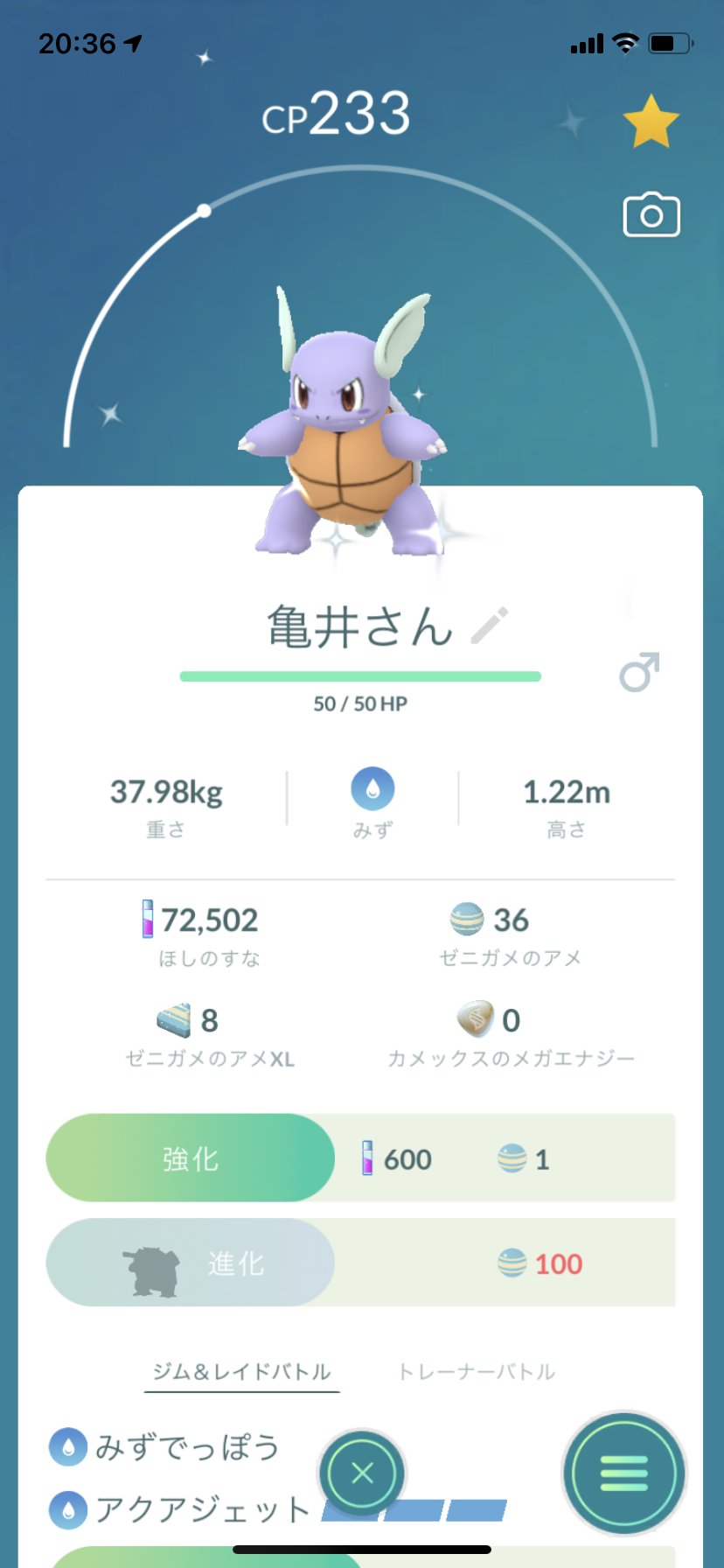 Sho 今日の色違い カメール 収穫がないので昨日見せたゼニガメ を進化させた 収穫がなきゃボックスの色違い見せる T Co Qd2nwtsi7j Twitter