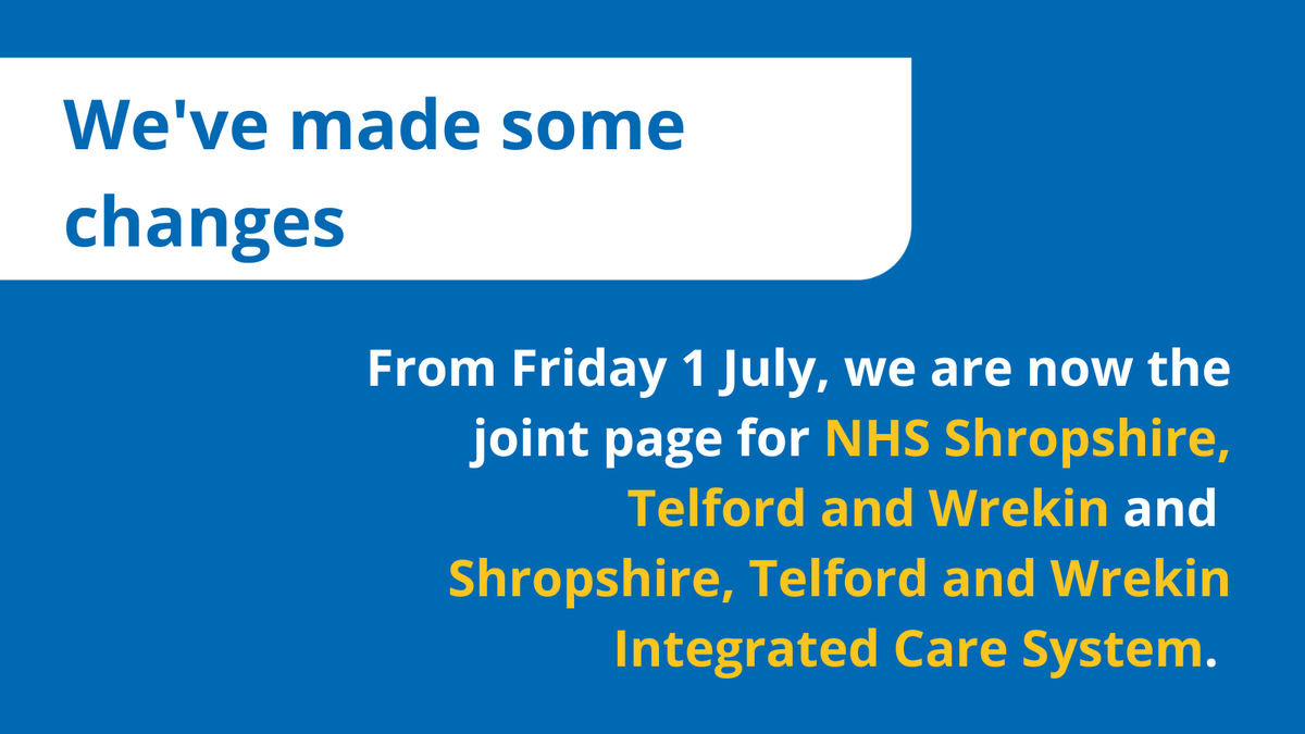 NHSSTW's tweet photo. 🙌 We've made some changes 

➡️ New website 
➡️ New name 
➡️ New logo
➡️ New integrated way of working alongside @sathNHS, @ShropCommHealth, @RJAH_NHS, @mpftnhs, @OFFICIALWMAS, @ShropCouncil, @TelfordWrekin &amp; voluntary sector. 

See our website for more https://t.co/EPSXLGYXuJ https://t.co/PVe6wzucZm