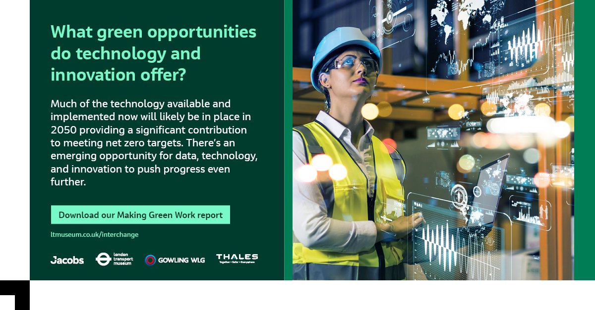 LTMInterchange's tweet photo. Ever evolving technology and data offer huge opportunities for climate innovation. But we need to turn this potential into action. Explore some of the opportunities ahead in our #MakingGreenWork report: https://t.co/EXpDV9Ca4E https://t.co/mbLsEm9ciT