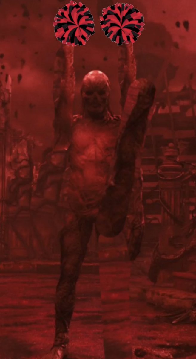 lindsways's tweet photo. if vecna takes all of the abilities from his victims. that means vecna is a cheerleader #StrangerThings https://t.co/2h7FYnsaAK