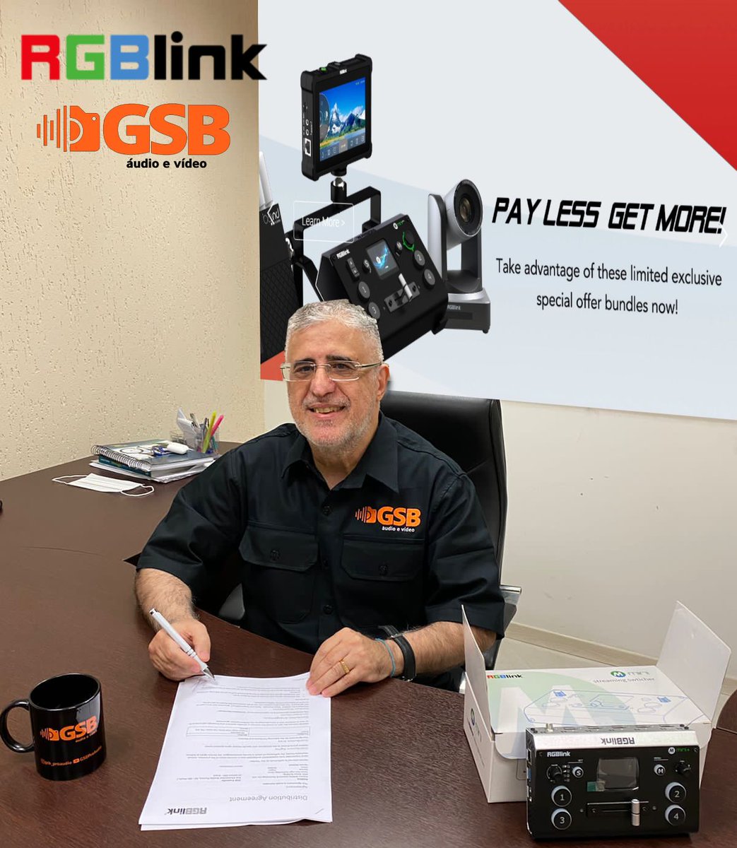 RGBlink's tweet photo. We're pleased to announce that we have signed an agreement with GSB ProAudio to have appointed them as our distributor! 😎
#newdistributor #streampro #streaming #ptzcamera #streamingnow #switcher #controlsystems #technology #solucionesaudiovisuales #VideoNet #Videoprocessor https://t.co/GFlGTrzyoi