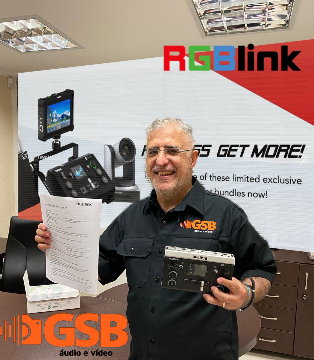 RGBlink's tweet photo. We're pleased to announce that we have signed an agreement with GSB ProAudio to have appointed them as our distributor! 😎
#newdistributor #streampro #streaming #ptzcamera #streamingnow #switcher #controlsystems #technology #solucionesaudiovisuales #VideoNet #Videoprocessor https://t.co/GFlGTrzyoi