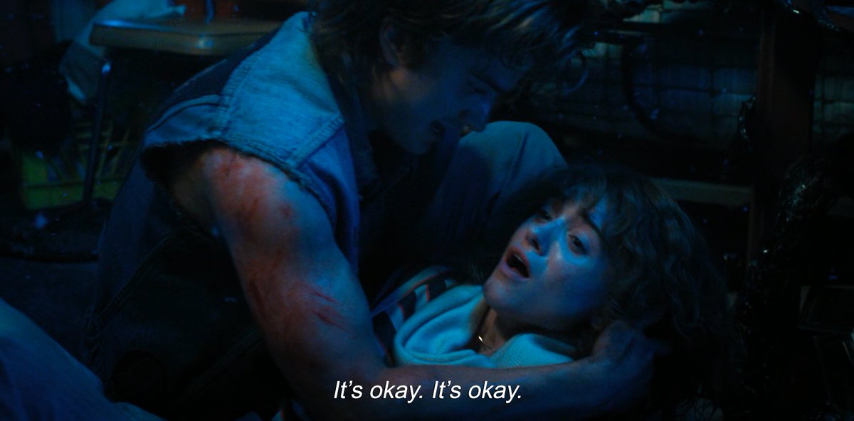 barchiebaby's tweet photo. THIS STANCY MOMENT! STEVE CATCHING NANCY AND HOLDING HER AND TELLING HER HE'S RIGHT THERE! FUCK! #StrangerThings #StrangerThings4 https://t.co/r0zlnYjY8p