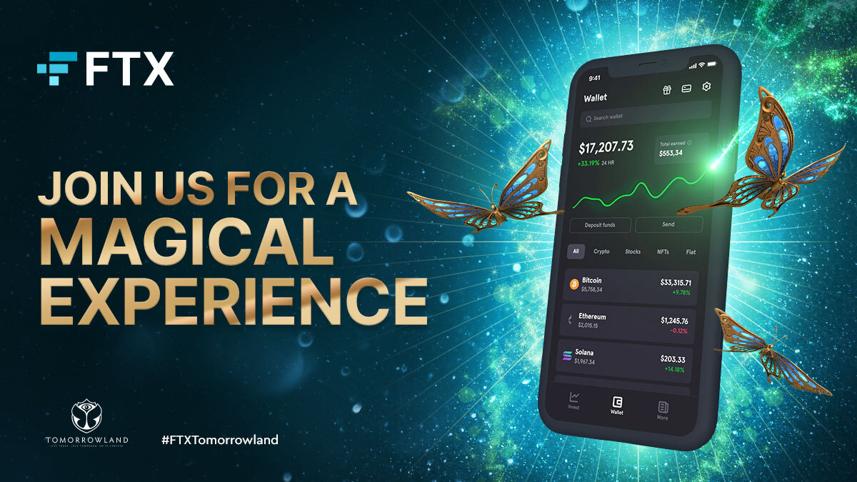We are excited to offer new #FTX users a chance to experience #Tomorrowland!

To enter:
- Follow <a href="/FTX_Official/">FTX</a>
- Retweet this tweet, and tag who you’d take with you in the comments
- Create an FTX account: bit.ly/3IdwyS0
- Fill out: bit.ly/3R1H9n6
