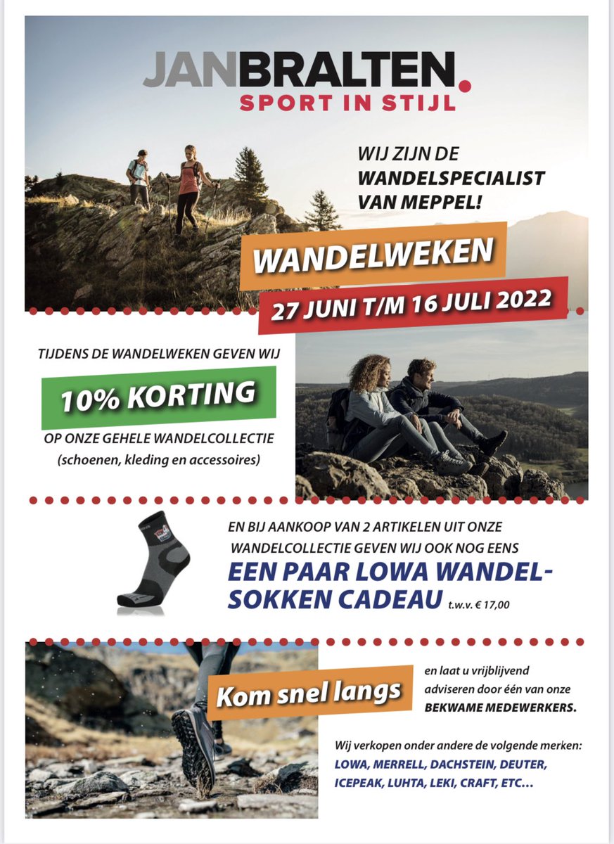 De wandelweken zijn begonnen!