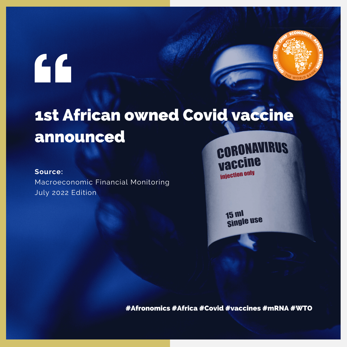 AlbertZeufack's tweet photo. After fighting for 20 months, The South African minister of Trade, Industry and competition Ebrahim welcomes the WTO’s agreement that waives COVID-19 vaccine patents.
#Afronomics #WTO #Covid-19 #Vaccines #SouthAfrica https://t.co/qK6HEI2tkW