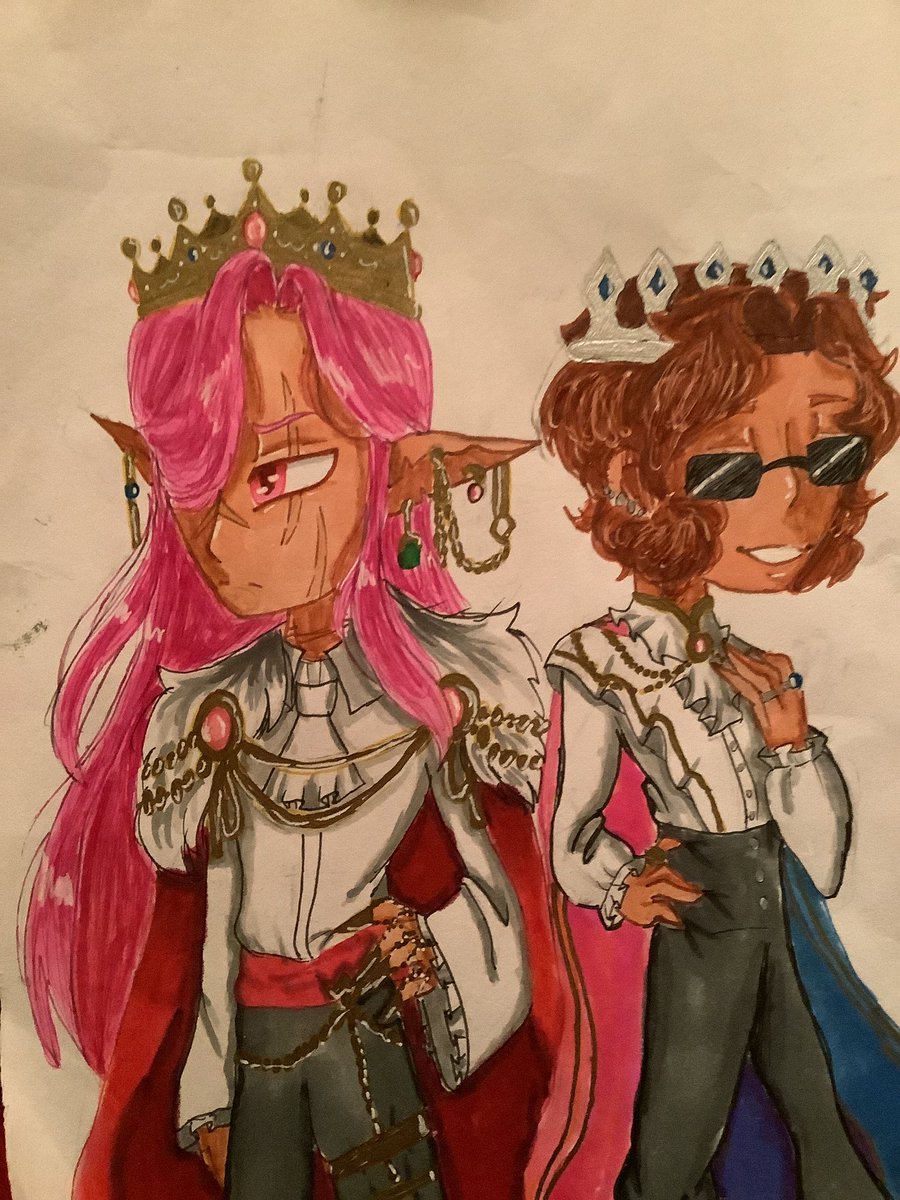pan_nonbinary1's tweet image. A year ago I asked my friend if they would be willing to draw technoblade and eret for me. I kept it because they where my favorite CC’s. Technoblade has always been a Favorite. 
May he live on forever 🕊🐷👑
And fuck cancer.