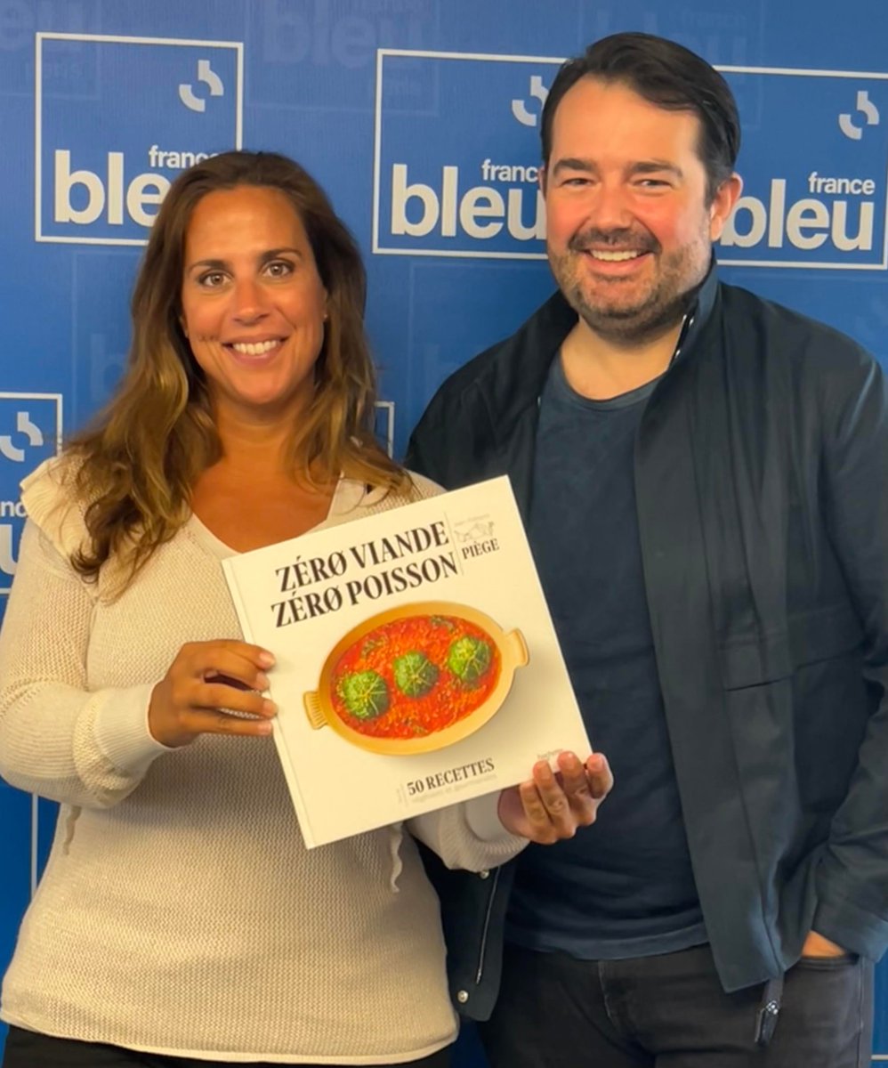 Pour la dernière de la saison de @CorentineFeltz, @JF_Piege nous a fait l'honneur d'être l'invité de Circuits Bleus Côté Saveurs, pour nous présenter son livre 'Zéro viande Zéro poisson' aux éditions Hachette Cuisine @Hachette_France ✅francebleu.fr/emissions/circ…