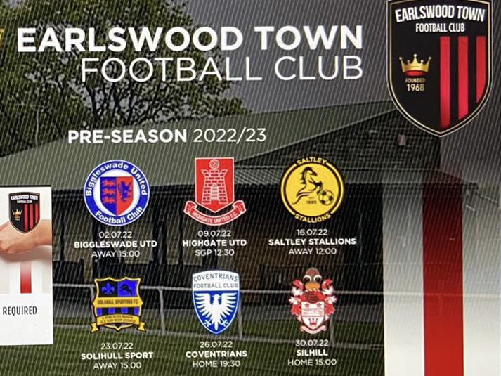 🆚 July is upon us and pre season ramps up with our first pre season fixture tomorrow as we take a road trip to face <a href="/Biggleswadeutd/">Biggleswade United</a> 

🔴⚪️🔴 #ETFC #UpTheEarls