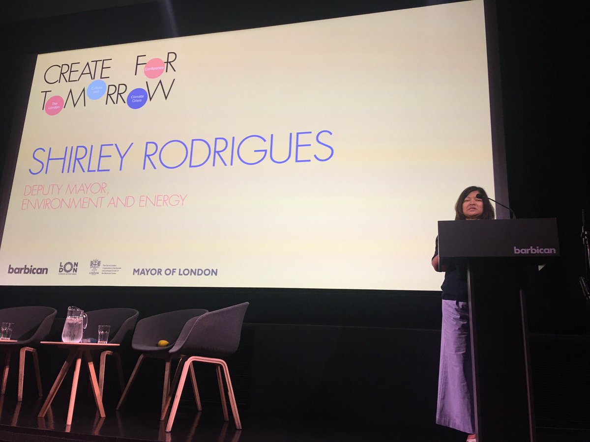 shonaghm's tweet photo. Great to be at the #CreateforTomorrow London #Culture and #ClimateCrisis Conference today that @LDN_Culture, @LDN_environment & @BarbicanCentre have produced. Tune in live https://t.co/UWYCradIHl & ask q’s on #slido Deputy Mayor #ShirleyRodrigues & @WillGompertzBBC opening stage https://t.co/sb72xleHWc