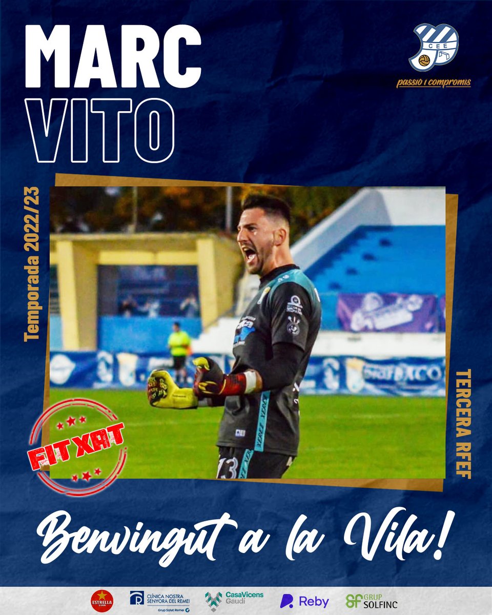 CEEuropa's tweet photo. 💣❗️

✍️🏽 Marc Vito, signat!

⚽️ Incorporació de luxe sota pals. El porter egarenc, procedent del Xerez CD, és una garantia amb experiència a 3a i Segona B

👊🏽 Benvingut a la Vila, @markvito_10!!!

📝 +info: https://t.co/D7RB3aaK37

#futbolcat #3RFEF5 #ViladeGràcia #SagradaFamília https://t.co/TdQXSIawpU