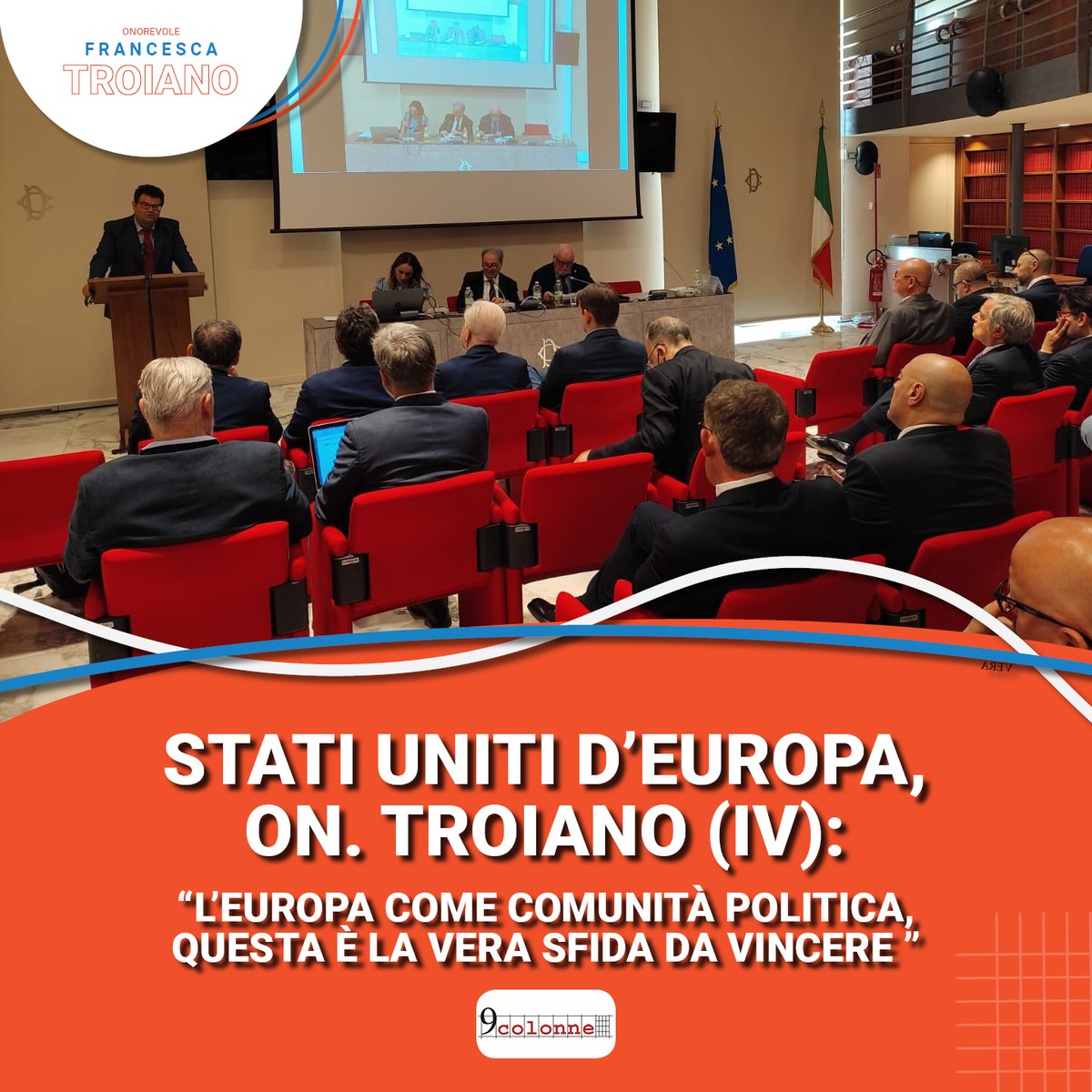 FraTroiano's tweet photo. 🗣️Una nuova generazione di europei avanza con nuovi ideali europei. La mia @GenerazioneEU  ha l’obiettivo di migliorare le condizioni dei cittadini all’interno di questo  Stato. Abbiamo il compito di avviare la seconda fase che i nostri padri costituenti avevano già intrapreso. https://t.co/60kMUUmhGS
