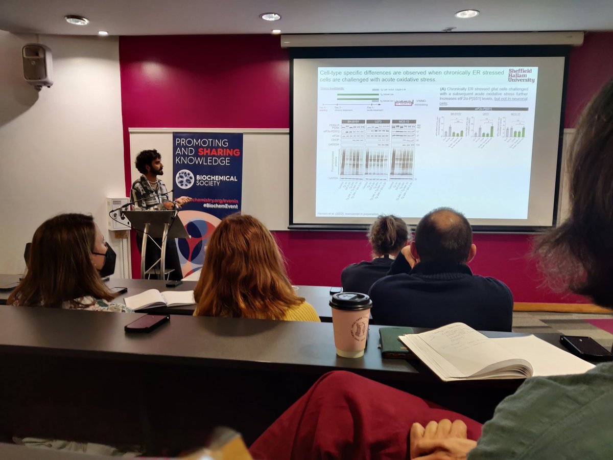 sg_campbell's tweet photo. Proud supervisor moments...@filipe_hanson gave a great talk this morning and Madalena delivered a  flash presentation yesterday evening at #TRUK22 @lizl98 @BMRC_News #biochemsoc https://t.co/UBjRSCZ4OQ
