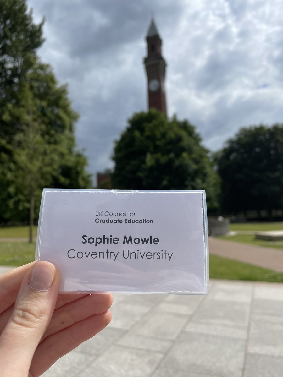 Was a pleasure to be invited to speak on the keynote discussion panel at <a href="/ukcge/">UK Council for Graduate Education</a> annual conference yesterday, discussing the experiences of PG students 🗣 an honour to share the panel with Roz and Daisy, who each are fantastic PGRs and PGR representatives at their institutions 👏🏼