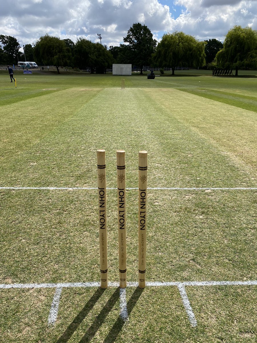 All set for the county cup final between @JohnLyonHarrow and <a href="/MillHillSenior/">Mill Hill School</a> 

Good luck to both sides