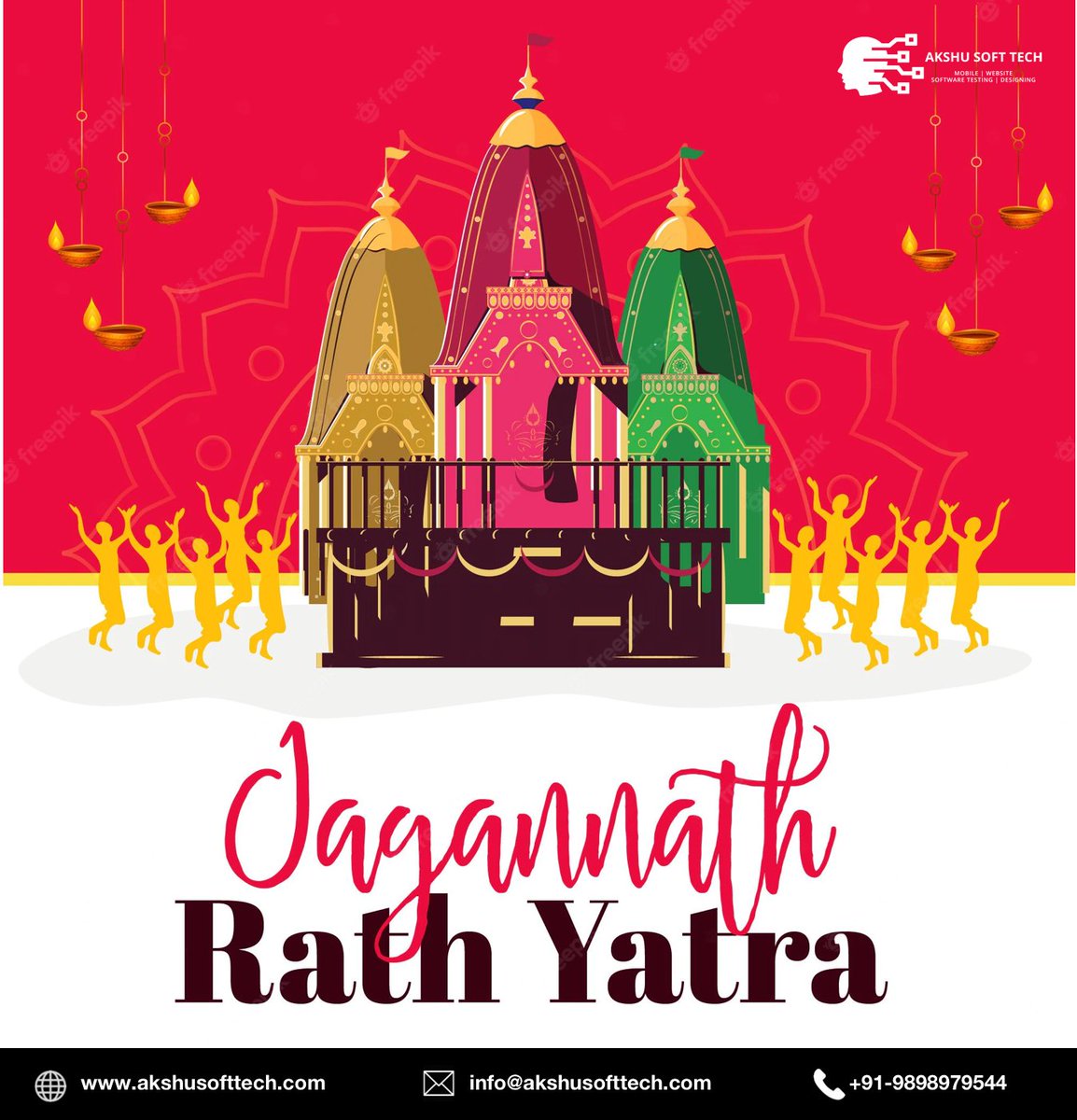 AkshuSoft's tweet photo. Happy Jagannath Rath Yatra.
#lordjagannath #rathyatra #indianfestiv #akshusofttech #bestdevelopmentcompany #mobileapps https://t.co/QopDk9GAcW