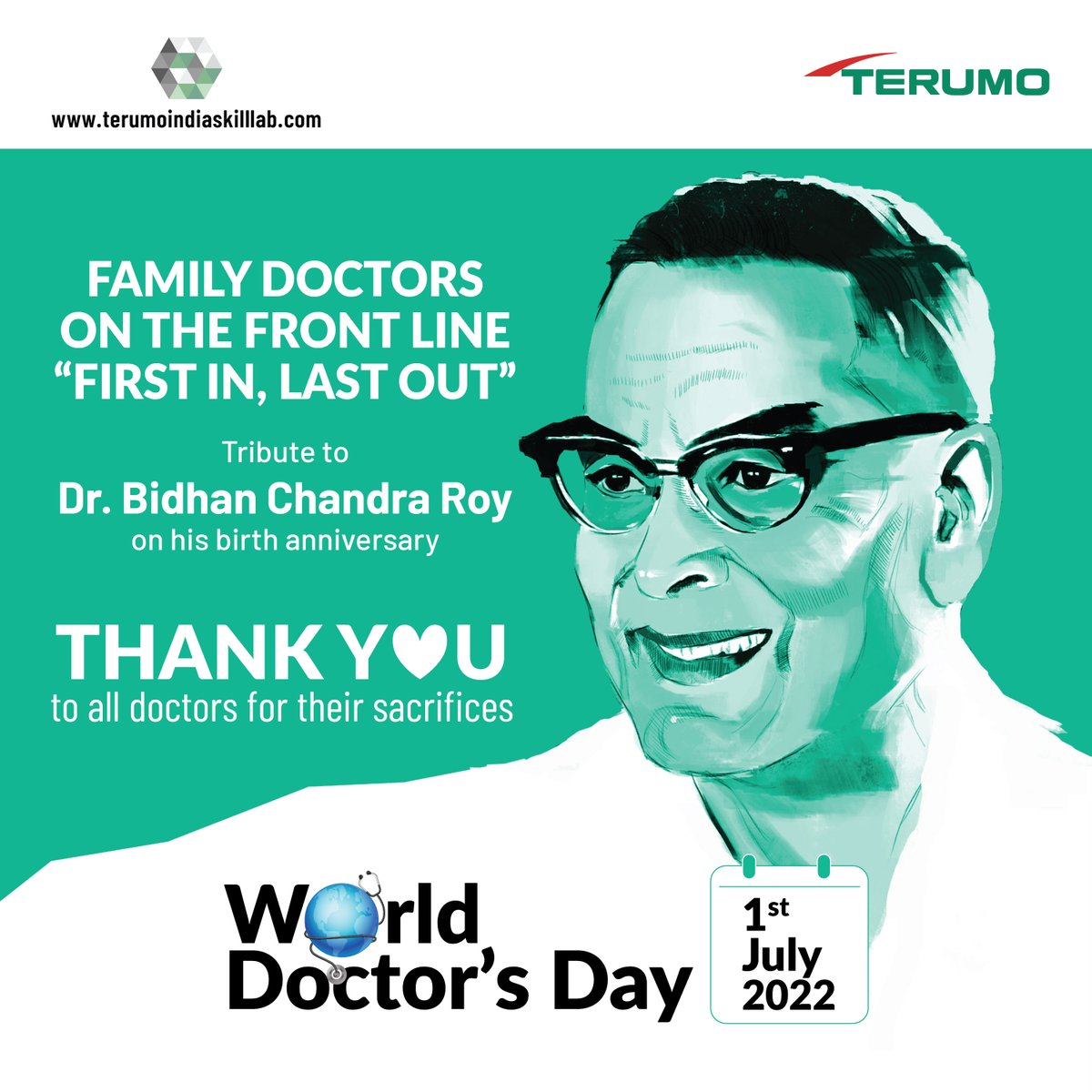 Today we will celebrate and acknowledge together for the services of doctors and their huge contribution to the medical advancement in India.
Happy Doctor's Day
#happydoctorsday #healthwarriors #frontlinedoctors #wellness #terumo #terumoindia #terumoindiaskilllab