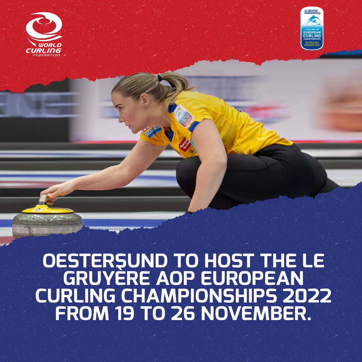 📢📢📢📢📢 NEWS | Oestersund 🇸🇪 to host the Le Gruyère AOP European Curling Championships 2022 Read all about it 👉 wcf.co/3ODULmE #curling #ECC2022