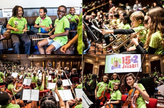Dat was genieten! Heb je het Groot Leerorkest concert van 17 juni gemist? De live registratie en meer mooie foto's en filmpjes staan nu online op onze website: leerorkest.nl/het-groot-leer…
#leerorkest #kinderenmakenmuziek #instrumentvooriederkind #samenspelensamenleven
