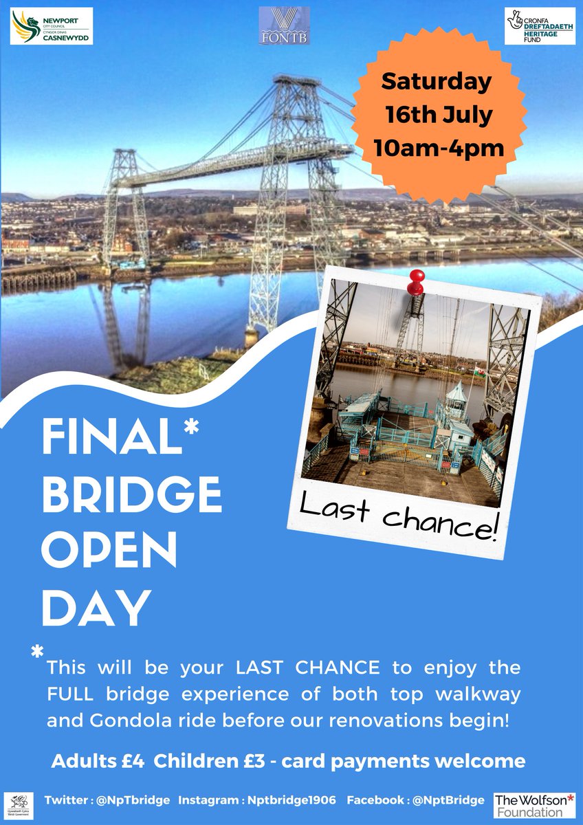 NpTbridge's tweet photo. It's the Final(ish) Countdown... #FridayEarWorm #ItsOURBridge https://t.co/swoLmg256t