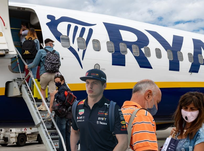 Ryanair's tweet photo. When Silverstone is this weekend but fuel is expensive #BritishGP https://t.co/Fc7UmEYmKJ