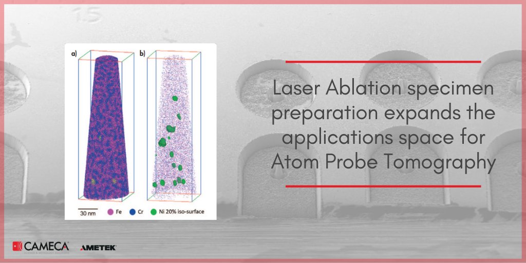 📝 New application note about laser Ablation specimen preparation. 👉cameca.com/company/news/2… #apt #microscopy @zeiss_micro