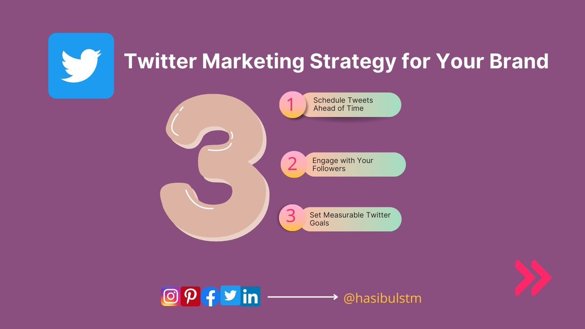 hasibulstm's tweet image. 5 Twitter Marketing Strategy for Your Brand

#marketing #twitter #tips #digitalmarketing  #TwitterMarketing