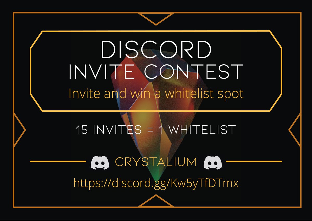 Hi👋
Now that we're near the 1k followers, We're happy to announce you the release of our articles about the game💎
medium.com/@crystaliumco

Here's the discord link, 15 inv = 1 WL to win 
discord.com/invite/Kw5yTfD…

#NFT #P2E #NFTGame #NFTCommunity #whitelist #PlayToEarn #GameFi