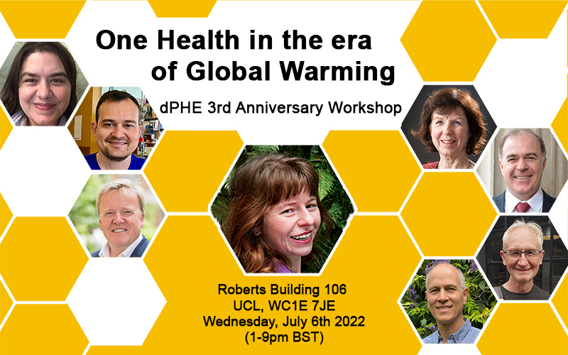 On Wednesday 6 July, at 1-9pm BST, join the @UCL_dPHE 3rd Anniversary Workshop: One Health in the Era of Global Warming DPU Professor of Urban Policy and International Development, @DavilaJulio, will be speaking on the panel. Register here: tinyurl.com/yc6cvnvt