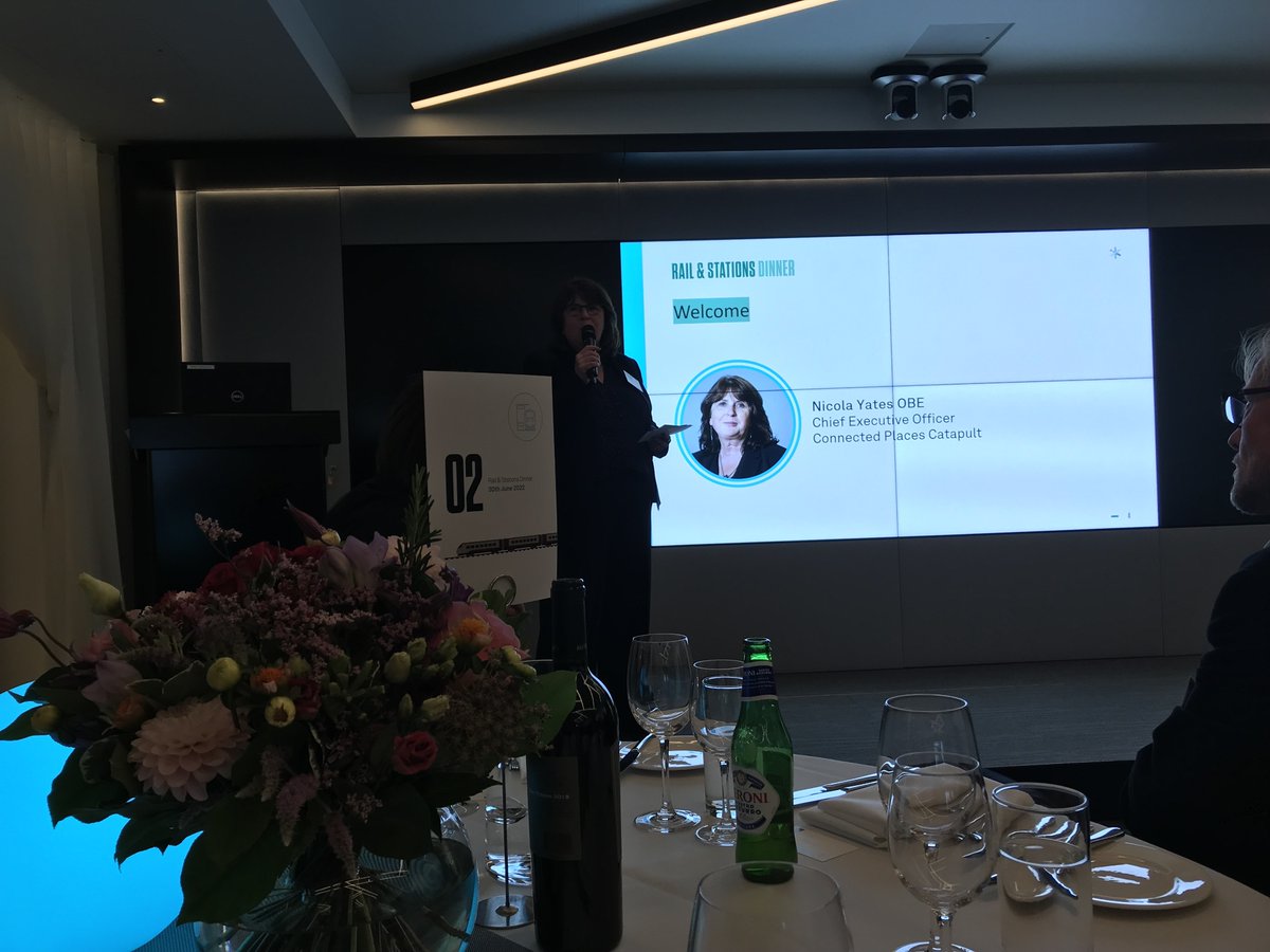 Iotics_News's tweet photo. Amazing evening @CPCatapult Rail and Stations dinner. Interesting presentation from 
Jez Smith, @RailDeliveryGrp - which highlighted the importance of FAIR #data
#digialtransformation https://t.co/DrbBe0HxDt