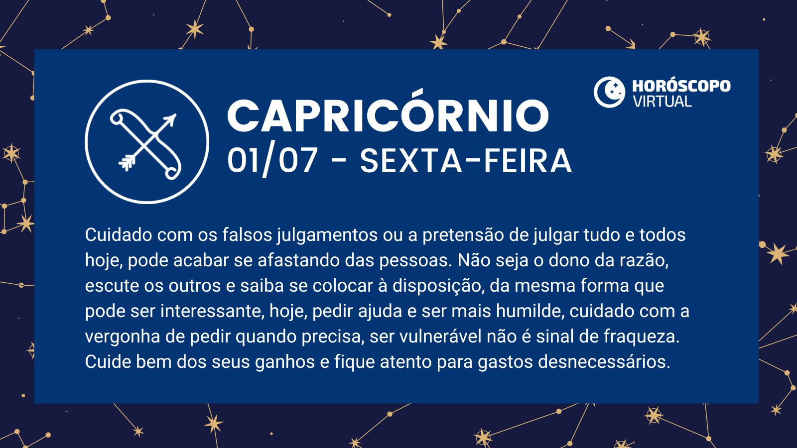 Horóscopo do Dia 01/07: confira as previsões para o seu signo hoje, sábado