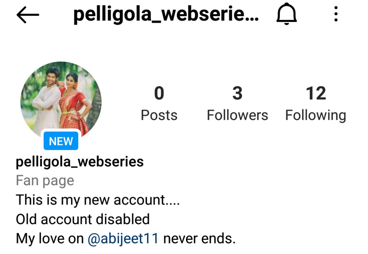 PrabhasLohit's tweet photo. This is my new page(Instagram)
Old account disabled
Need your support.
#abijeet #ModernLoveHyderabad https://t.co/KaM6gYqUfV