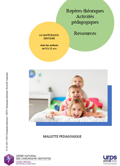 URPSCDNA's tweet image. Mallette pédagogique – Santé bucco-dentaire Enfants de 0 à 12 ans
Des repères théoriques et des activités pédagogiques pour sensibiliser les plus jeunes sur la santé bucco-dentaire !
Pour en savoir plus, rdv sur : urps-chirurgiensdentistes-na.fr/mallette-pedag…