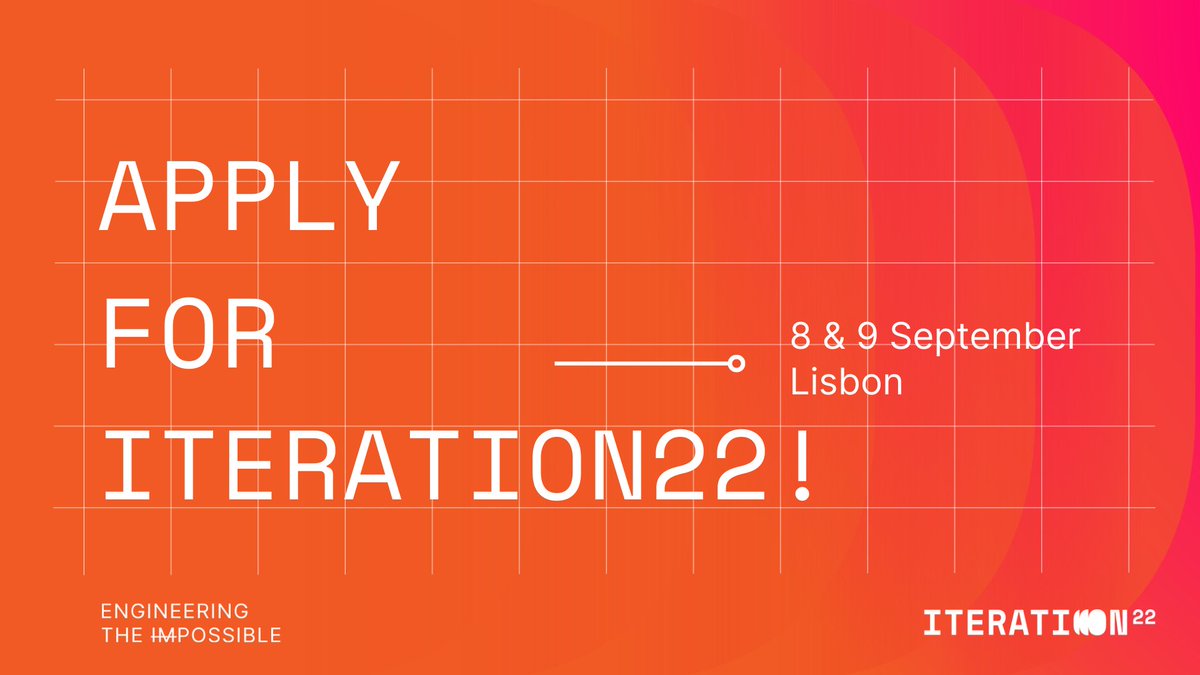 💥 8th &amp; 9th September the #future of #engineering will be discussed in Lisbon! Apply for your invitation by filling in the form at our website: iteration22.com

#lisbon #startups #hardware #techconference #techevent #techevents #energytech #fusionenergy #engineers