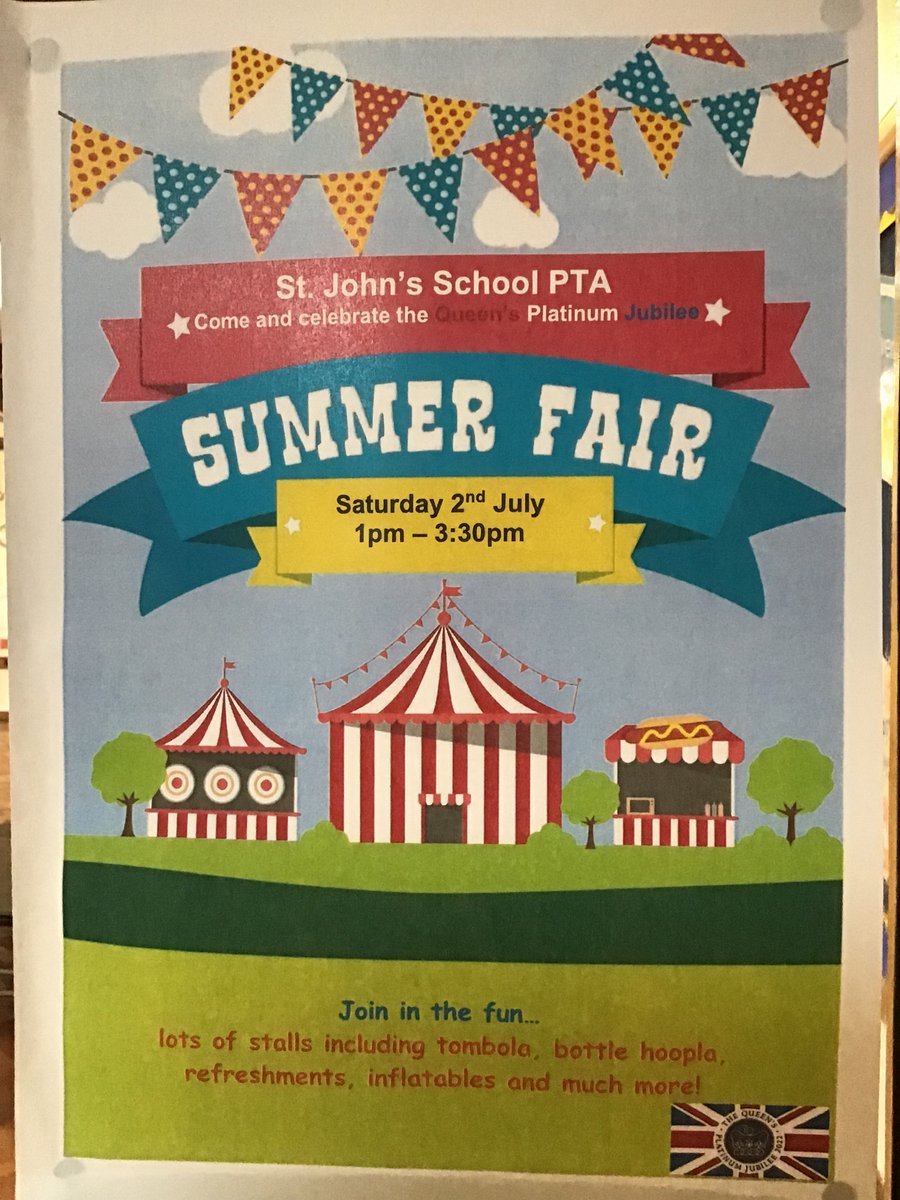 Preparations are in full swing for our Summer Fair tomorrow. Please come and join us for a very special afternoon and support our lovely school. #together #StJohnsCurriculum