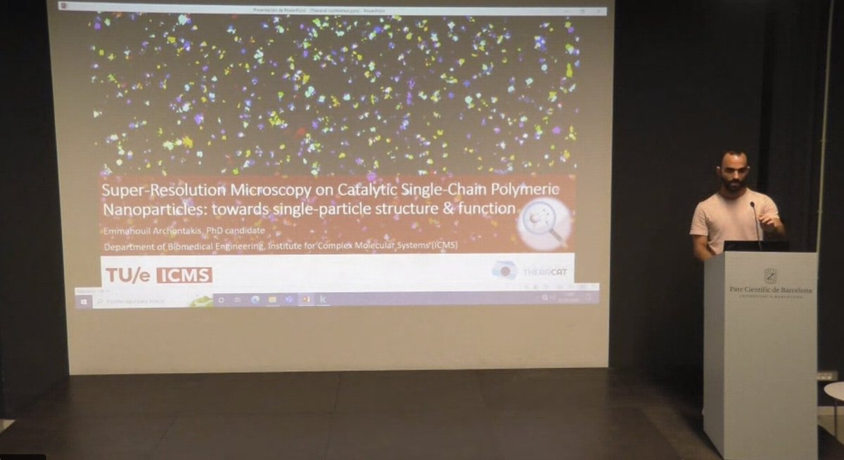 THERACAT project (@theracateu) on Twitter photo Now its time to <a href="/arxmanos/">Emmanouil Archontakis, PhD</a> also from <a href="/TUeindhoven/">TU Eindhoven</a>! He is talking about “Super-Resolution Microscopy at Catalytic Single-Chain Polymeric Nanoparticles: towards single particle structure & function”.
👉meet.goto.com/787004741 Now its time to <a href="/arxmanos/">Emmanouil Archontakis, PhD</a> also from <a href="/TUeindhoven/">TU Eindhoven</a>! He is talking about “Super-Resolution Microscopy at Catalytic Single-Chain Polymeric Nanoparticles: towards single particle structure & function”.
👉meet.goto.com/787004741