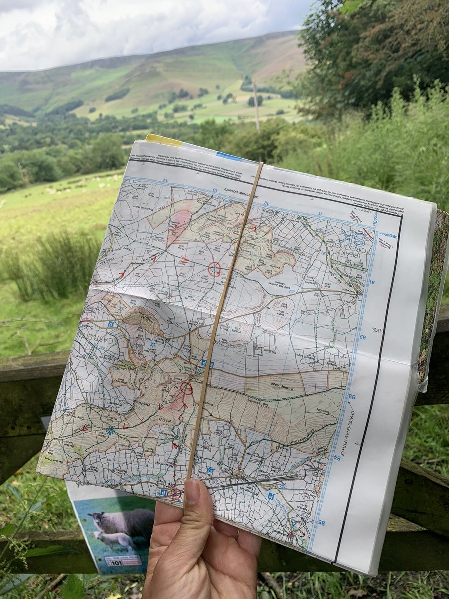 If you pick up a map and get confused with having to relocate- use a flat elastic band + roll it over 2 sections of the map. The elastic band helps you narrow down the map squares and stops your map flapping around in the wind 💨 <a href="/OSleisure/">OS Leisure</a> <a href="/LupineAdventure/">Lupine Adventure Co-op 🧗‍♀️🏔️</a> @MtnTraining <a href="/DofE/">The Duke of Edinburgh’s Award</a>